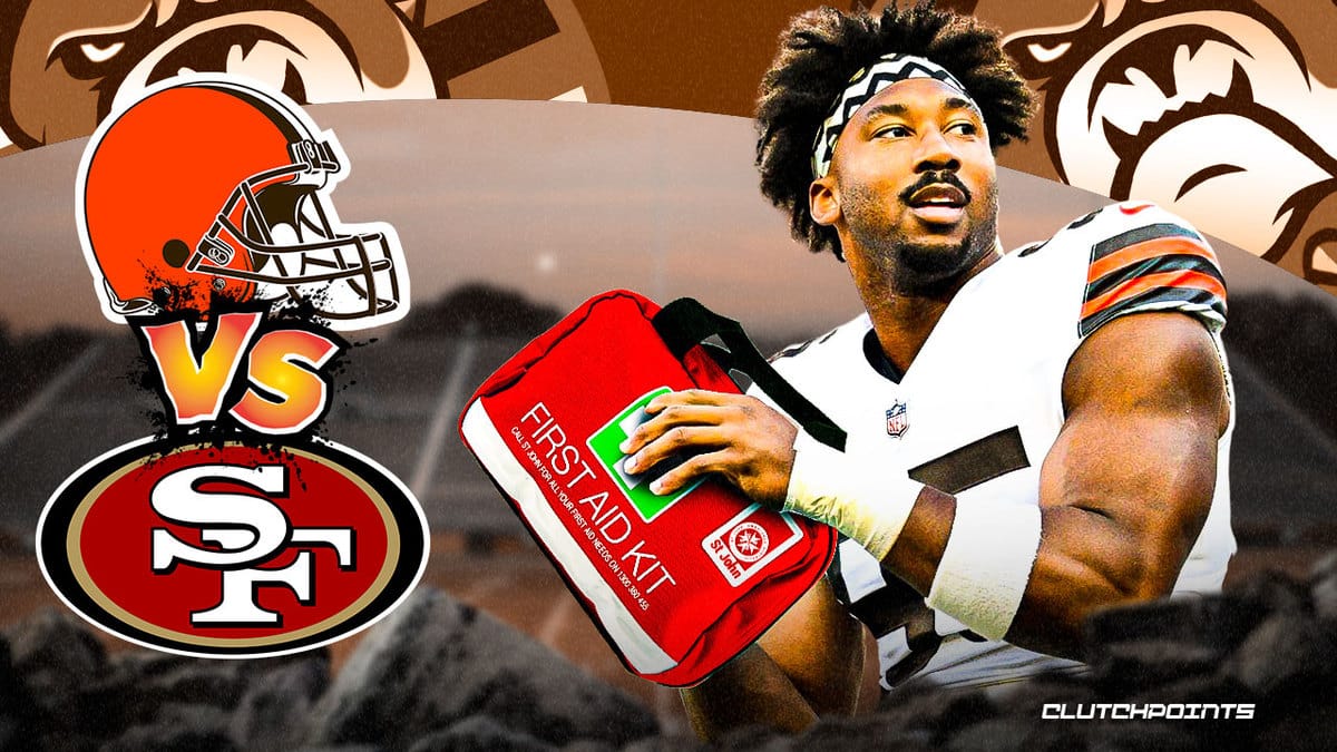 Browns' Myles Garrett gets 100% real on status vs. 49ers amid foot