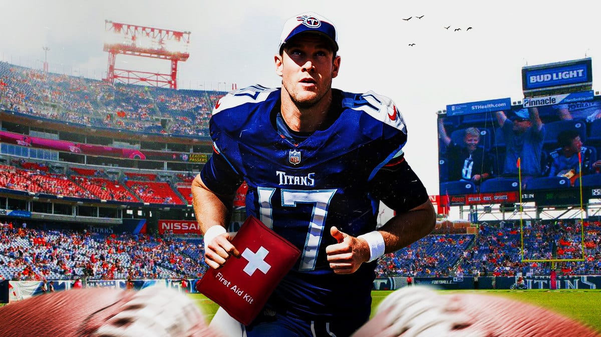 Ryan Tannehill with first aid kit