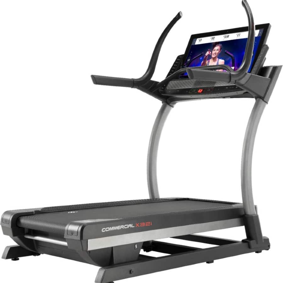 NordicTrack Commercial X32i treadmill on a white background.