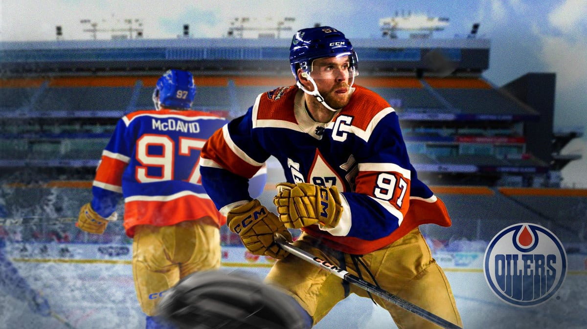 Edmonton Oilers superstar Connor McDavid at the NHL's Heritage Classic.