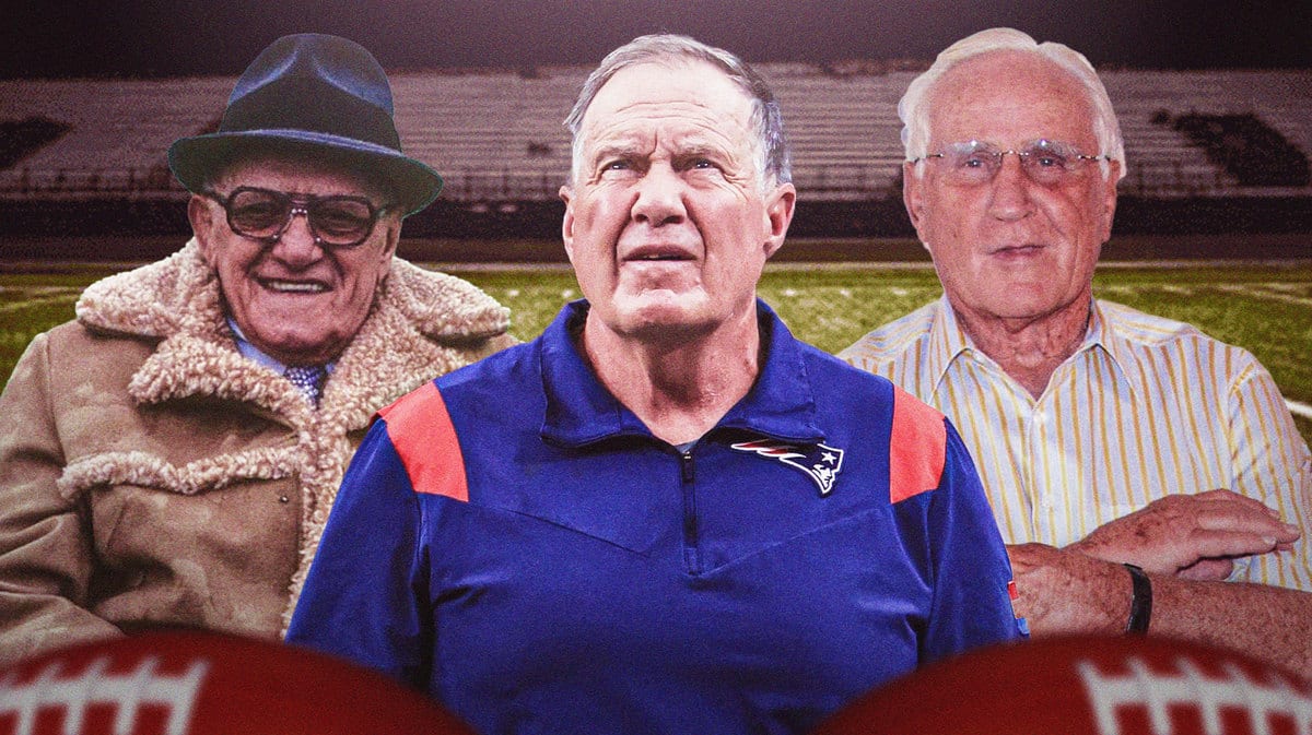 Bill Belichick, George Halas, Don Shula, New England Patriots