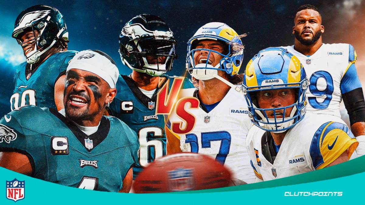 Los Angeles Rams, Philadelphia Eagles, Jalen Hurts, DeVonta Smith, Jordan Davis, Matthew Stafford, Puka Nacua, Aaron Donald