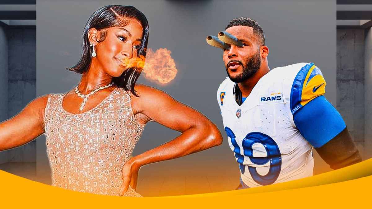 Erica Donald and her husband Aaron Donald of the LA Rams.