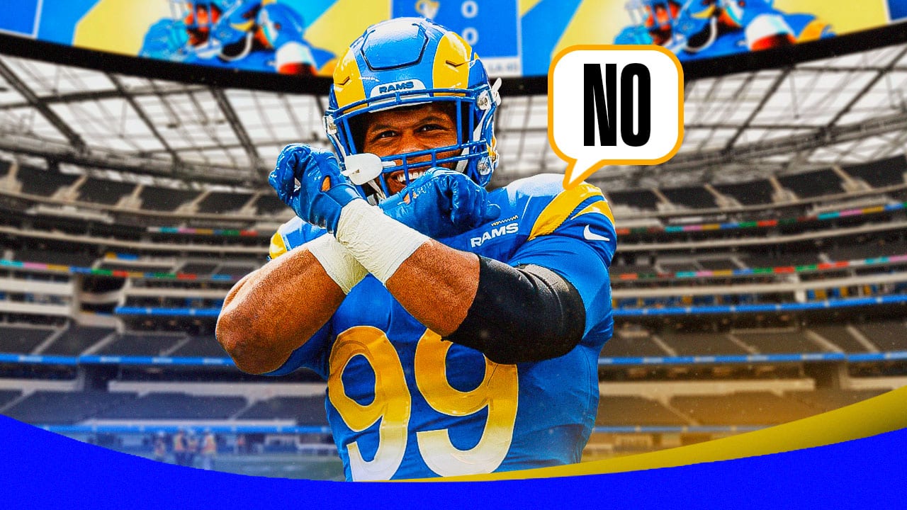 Aaron donald yellow 2025 jersey