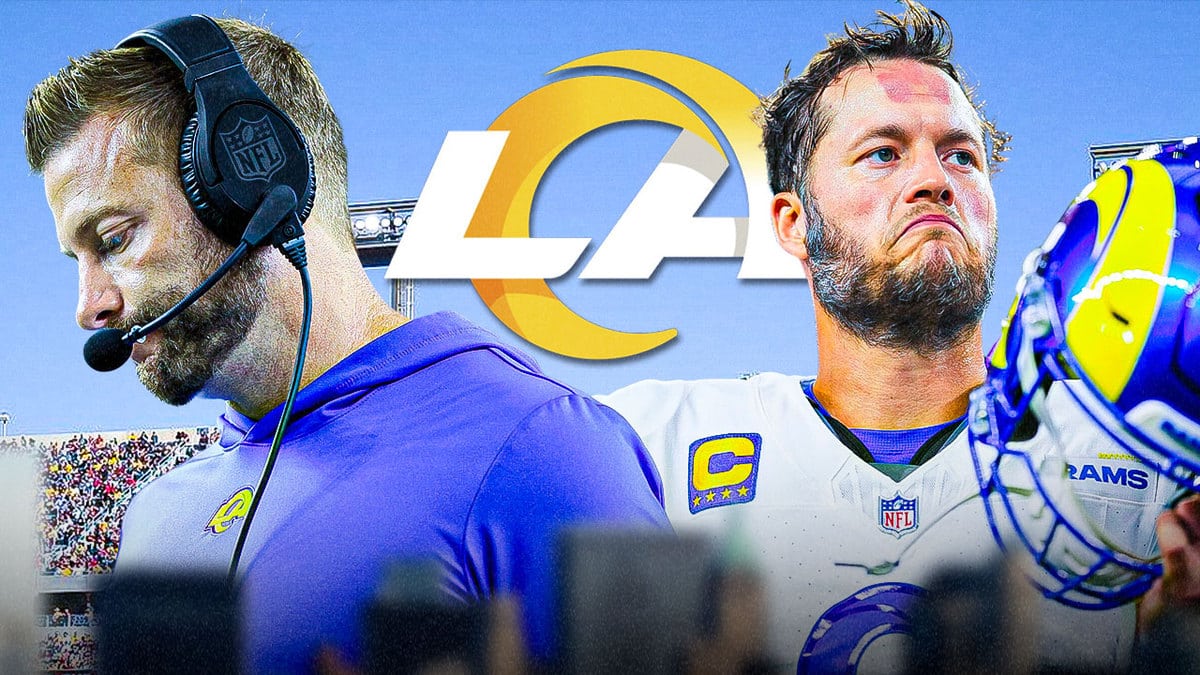 Rams head coach Sean McVay and quarterback Matthew Stafford