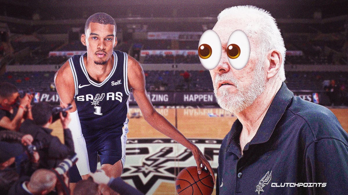 Victor Wembanyama, Gregg Popovich, Spurs