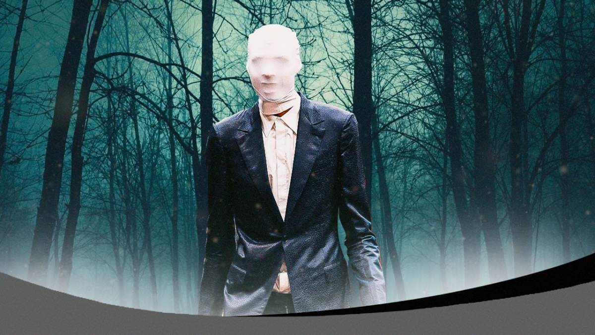 Victor Wembanyama dressed as Slenderman for Halloween