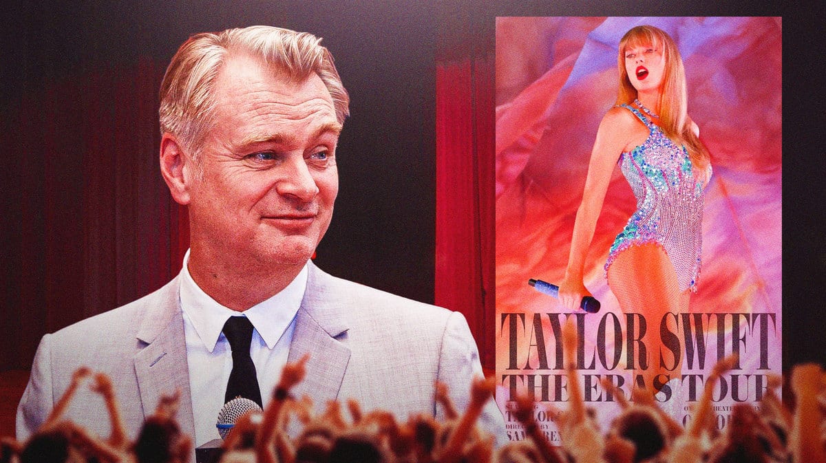 Oppenheimer director Christopher Nolan and Taylor Swift: The Eras Tour.