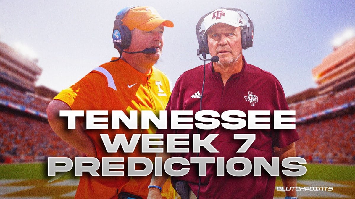 Tennessee football, Tennessee football Week 7, Tennessee football Week 7 predictions, Texas A&M football, Tennessee Texas A&M