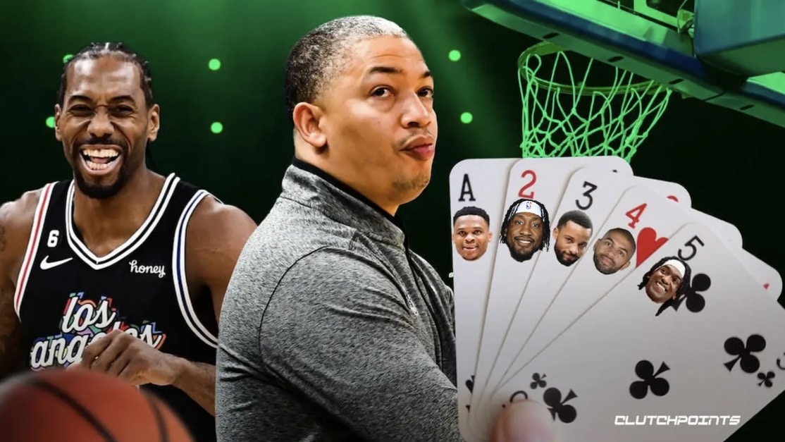 Terance Mann, Kawhi Leonard, Robert Covington, Tyronn Lue, Los ANgeles Clippers