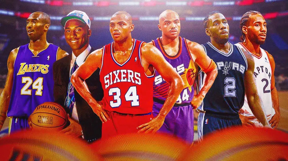 Kobe Bryant, Charles Barkley and Kawhi Leonard.
