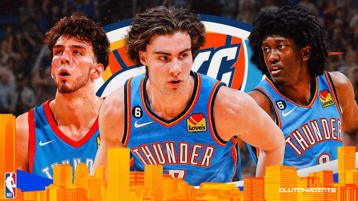 Thunder, Josh Giddey, Shai Gilgeous-Alexander, Chet Holmgren