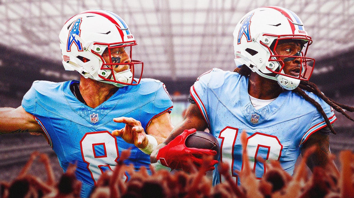 Will Levis, Deandre Hopkins for Titans against the Steelers