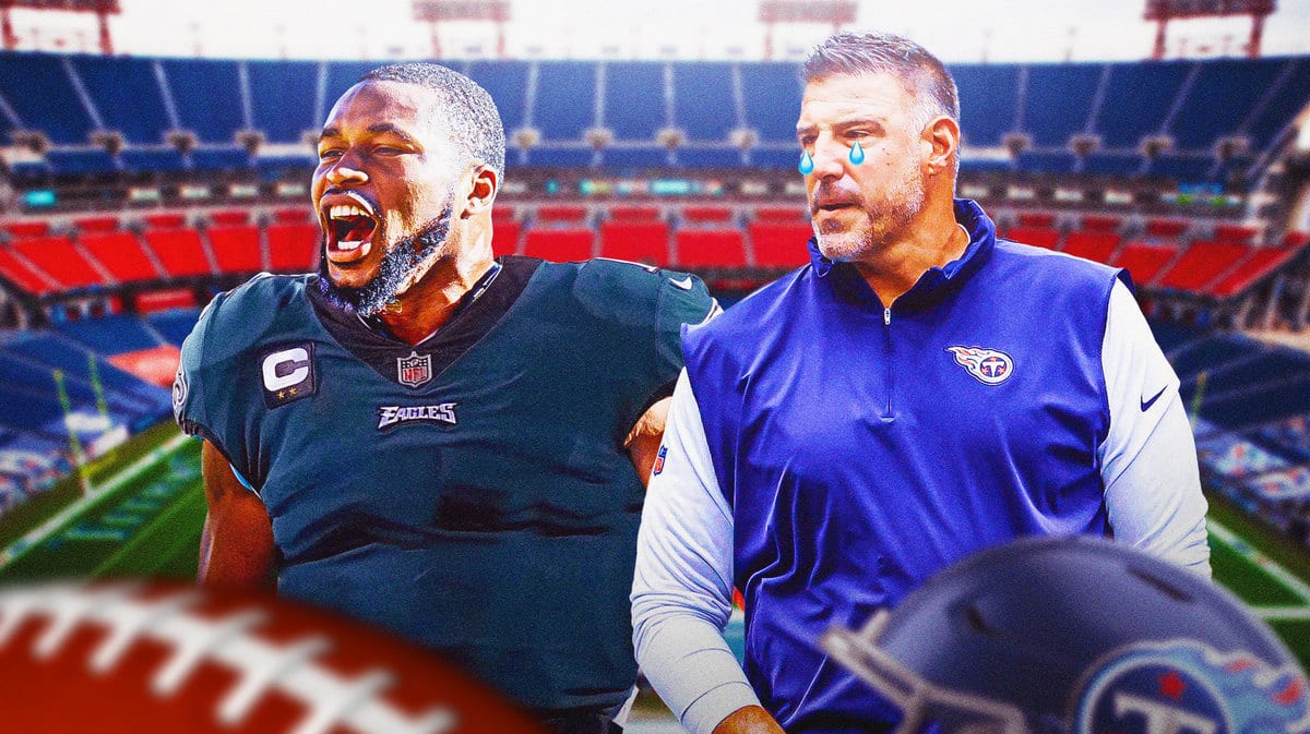 Mike Vrabel with tears in his eyes after trading Kevin Byard