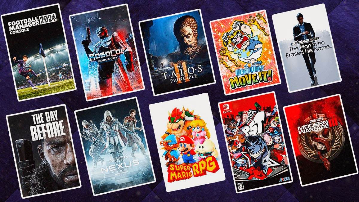 Top 10 Best New Upcoming November 2023 Games Football Manager 2024 Robocop Rogue City The Talos Principle II WarioWare Move It! Like a Dragon: The Man Who Erased His Name The Day Before Assassin's Creed Nexus VR Super Mario RPG (2023) Persona 5 Tactica Call of Duty Modern Warfare III (2023)