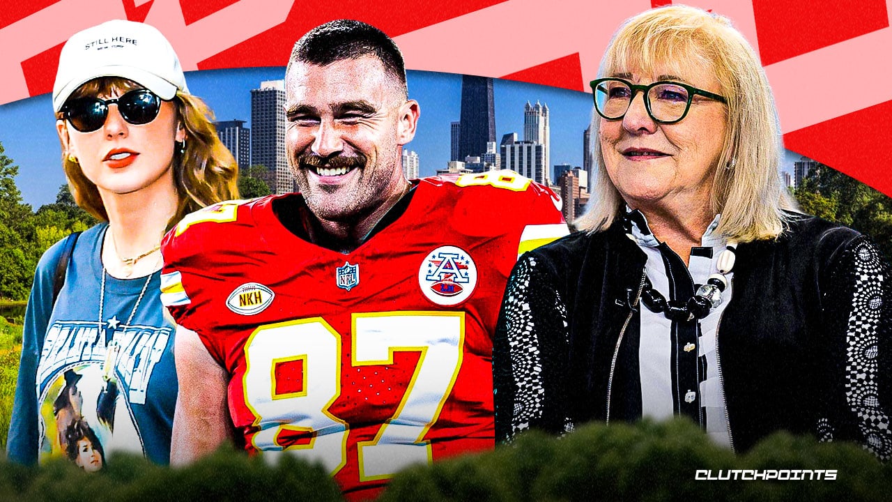 Travis Kelce’s mom talks about her son dating Taylor Swift