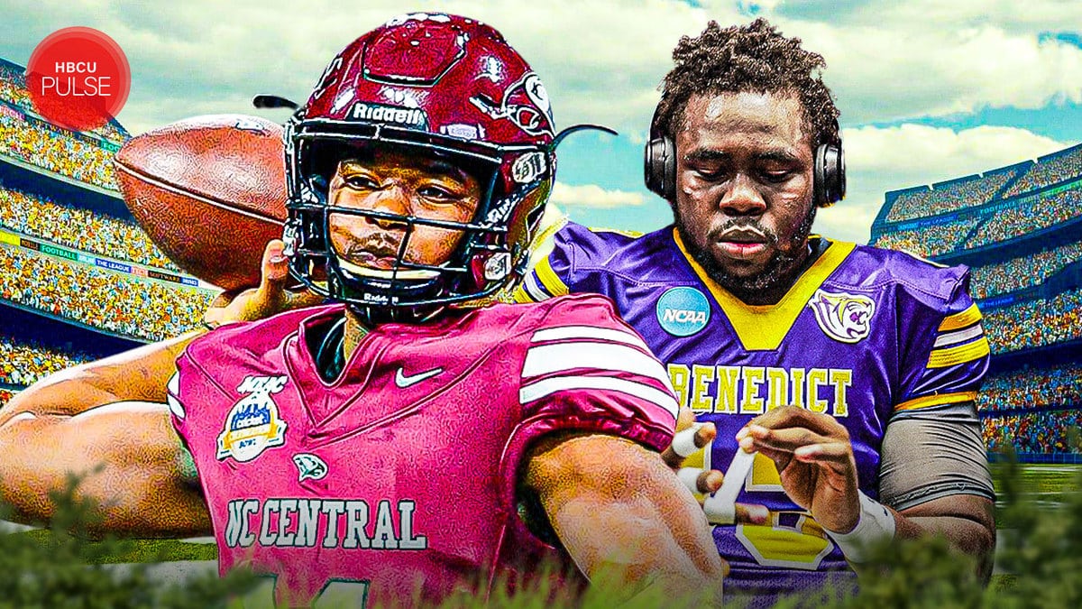 Benedict College's Loobert Denelus and North Carolina Central's Davius Richard were named finalists for the William V. Campbell Trophy.