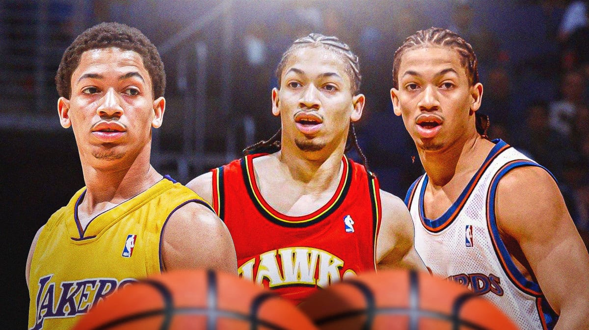 Tyronn Lue playing for the Lakers, Hawks and Wizards.