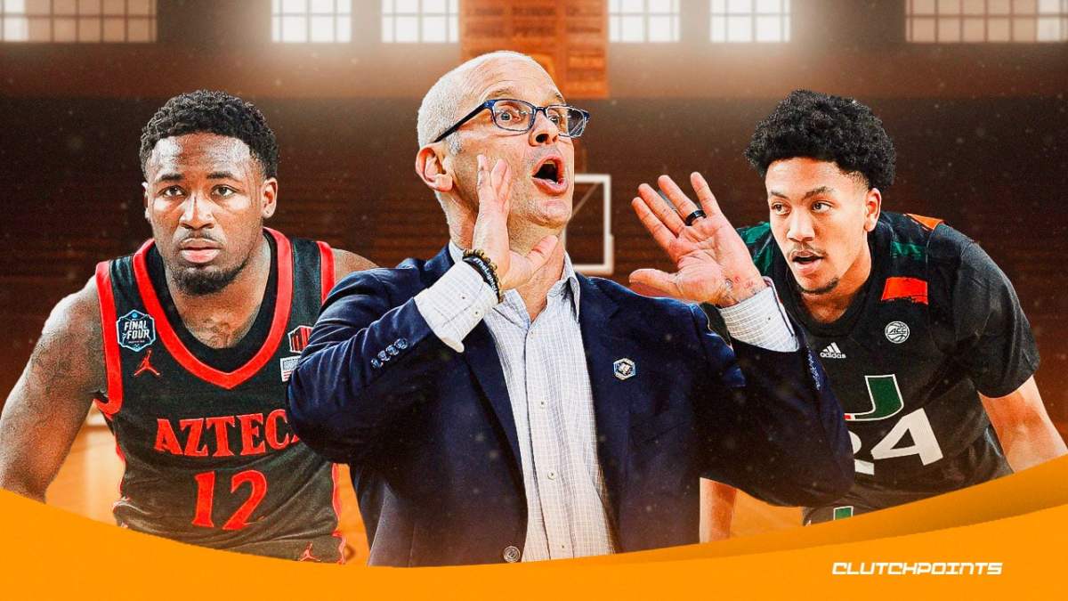 UConn basketball, Miami basketball, San Diego State basketball, Villanova basketball, AP Top 25