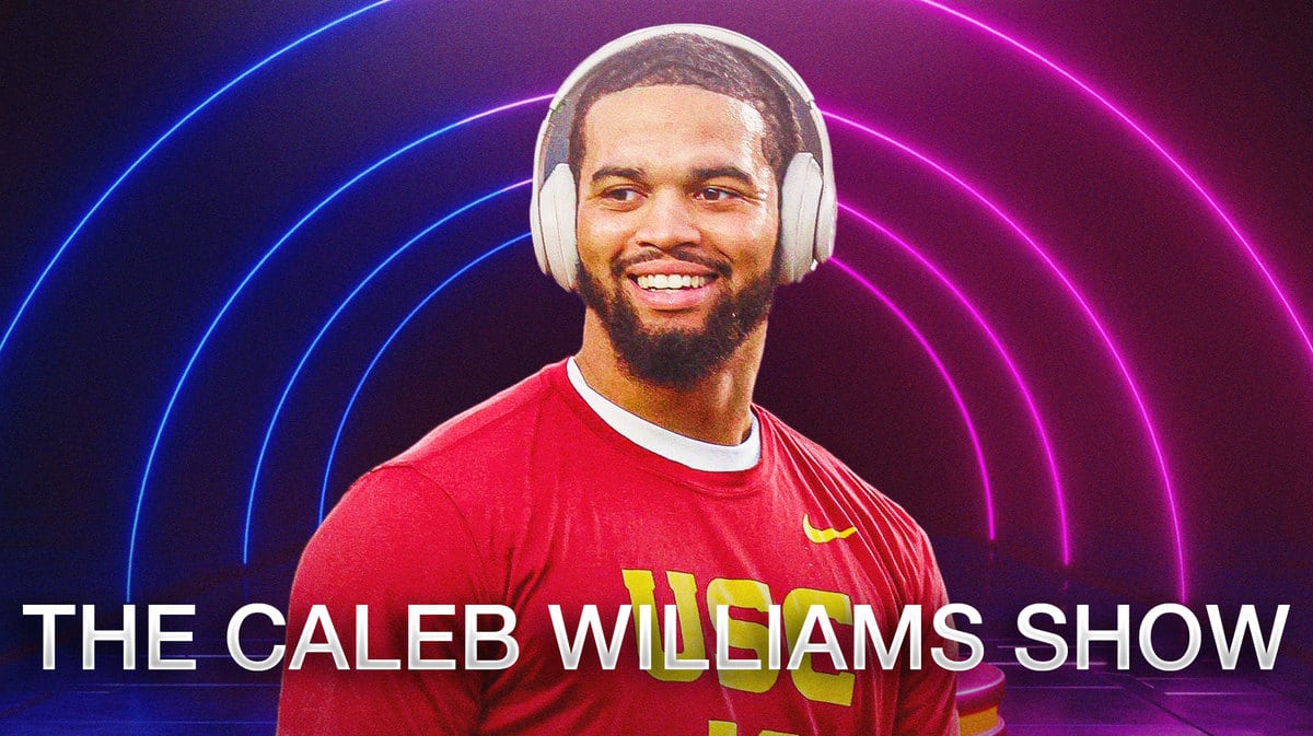 Caleb Williams, quarterback USC football with the title The Caleb Williams Show