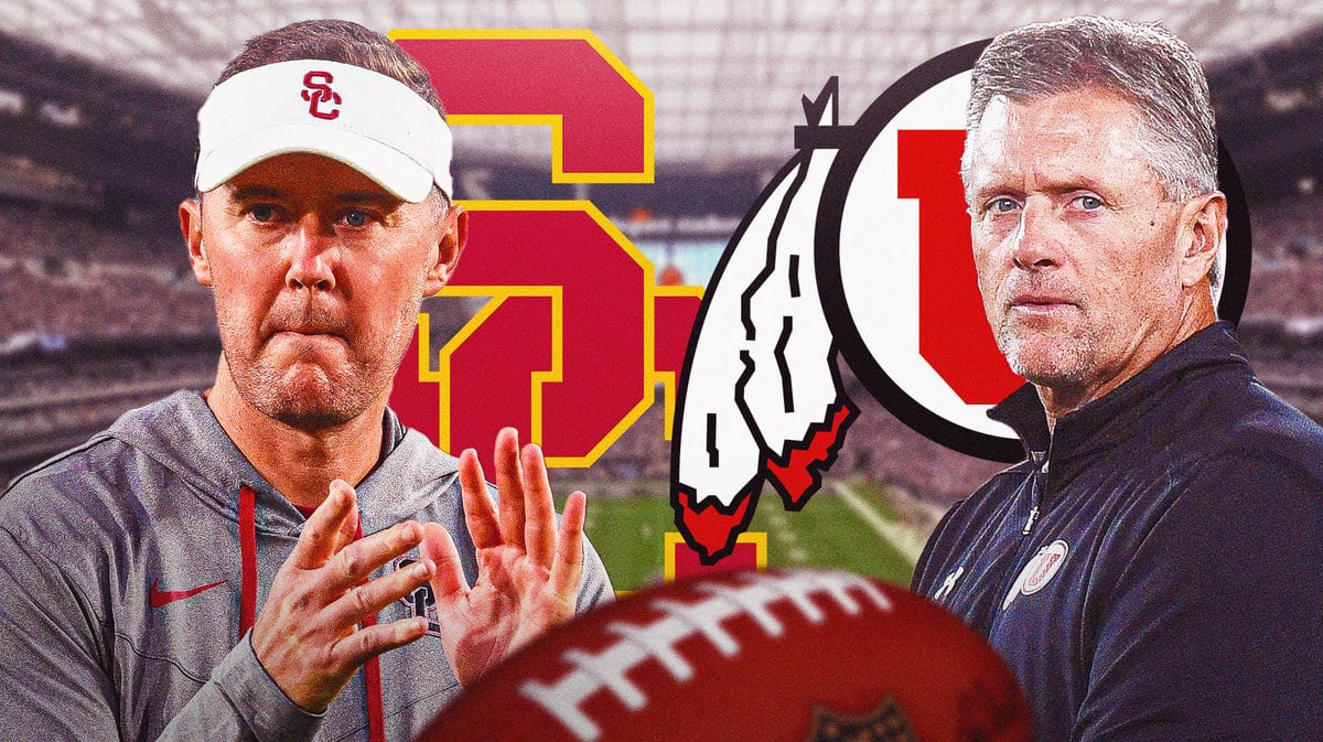 Lincoln Riley of USC football versus Kyle Whittingham of Utah football