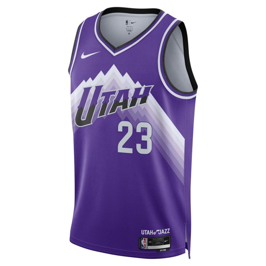 Utah Jazz NBA City Edition Jersey 2023-2024 on a white background.