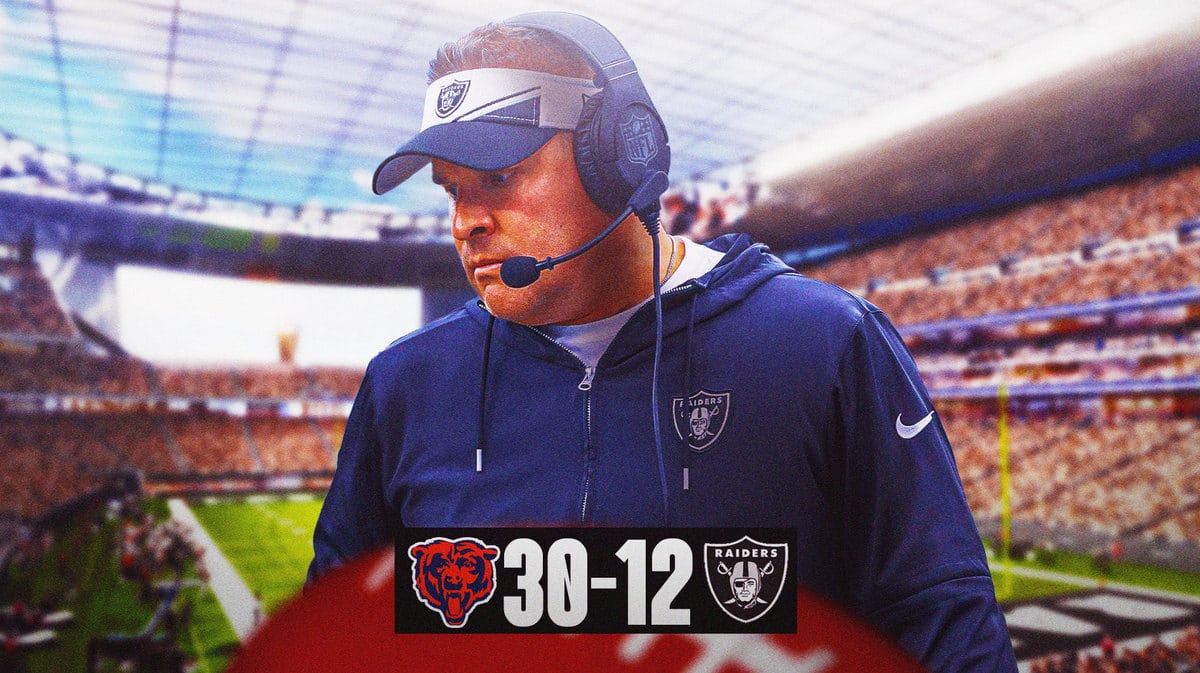 Raiders head coach Josh McDaniels after Bears loss
