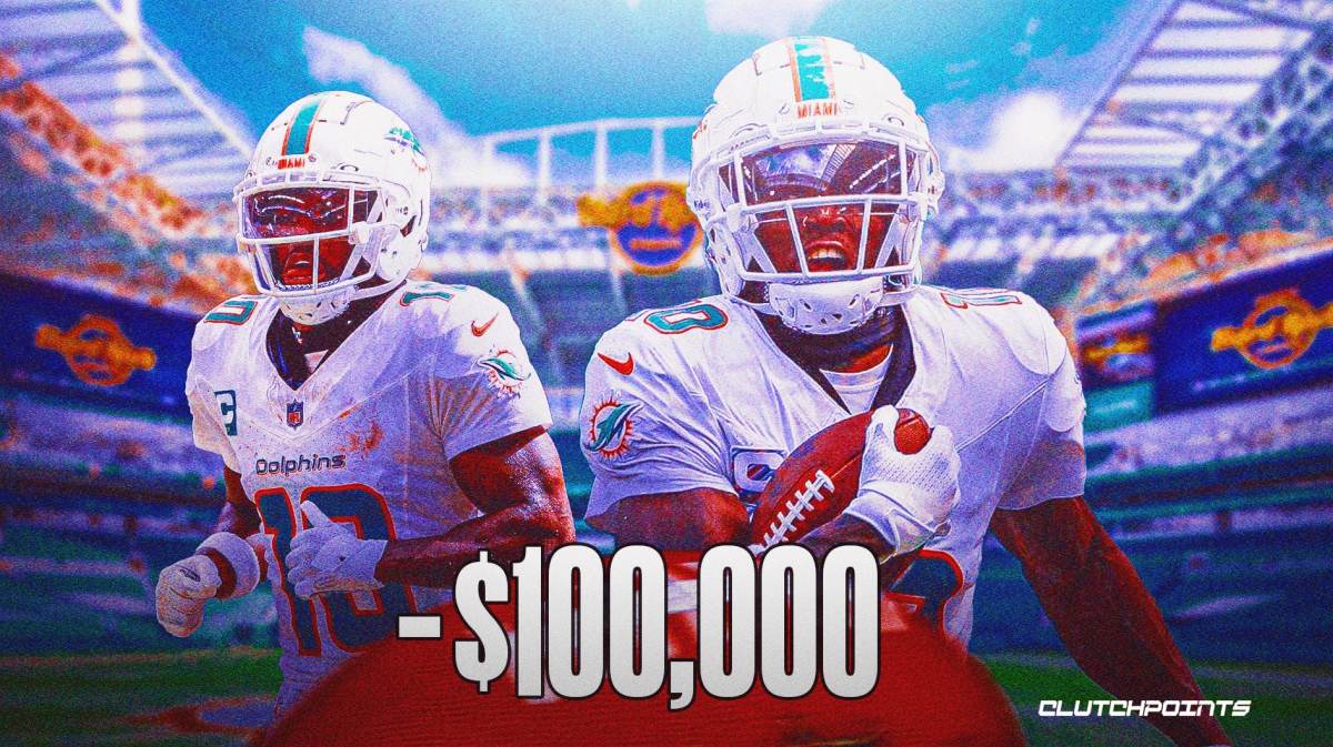 Tyreek Hill sock, Tyreek Hill fines, Dolphins