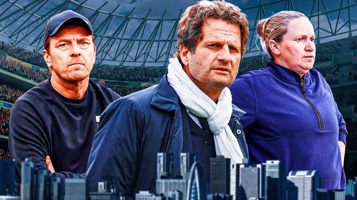 Images of the three USWNT head coach candidates under consideration - Tony Gustavsson, Joe Montemurro, Laura Harvey
