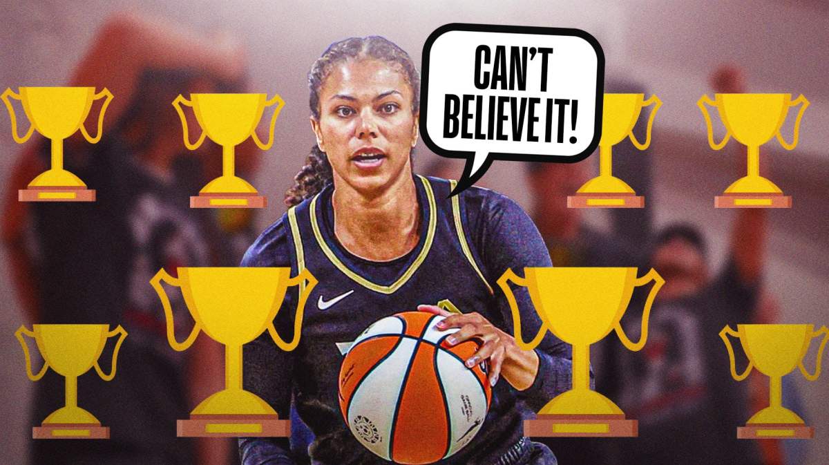 Alysha Clark can't believe she won her third championship with the Aces
