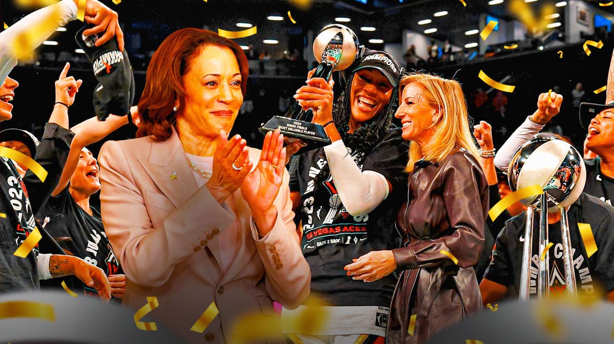 Kamala Harris congratulated the Aces on another championship and invited them back to the White House
