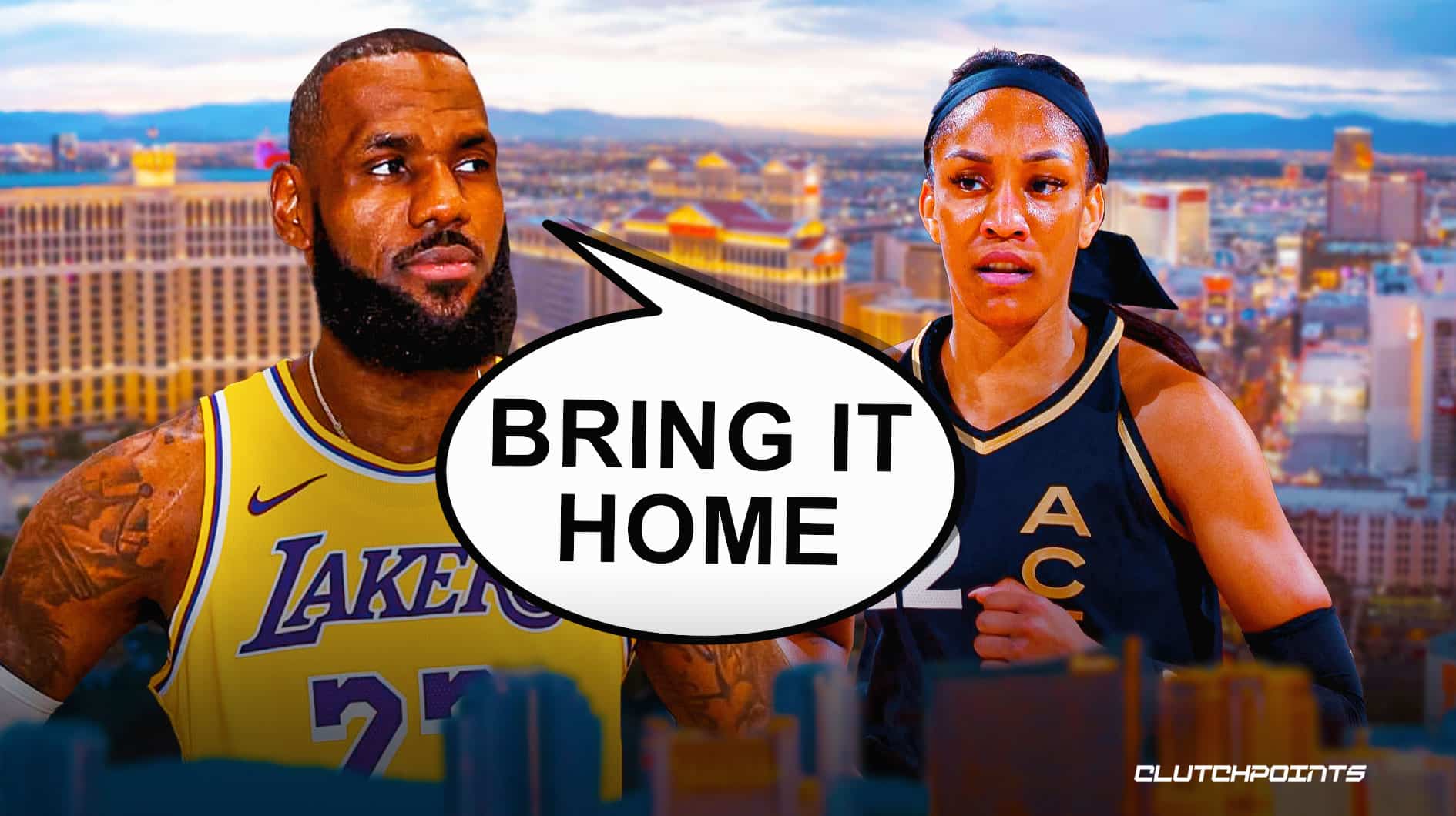LeBron James sends special message to Aja Wilson