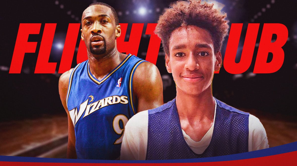 Alijah Arenas and Gilbert Arenas. In background, need the Flight Club logo
