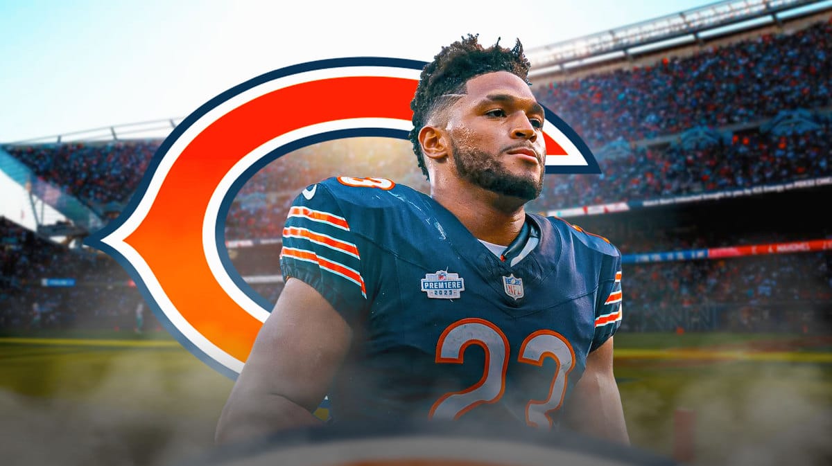 Chicago Bears running back Roschon Johnson