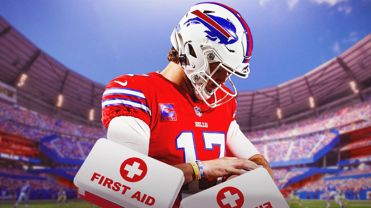 Bills quarterback Josh Allen, who got a good injury update ahead of Week 7 vs the Patriots.