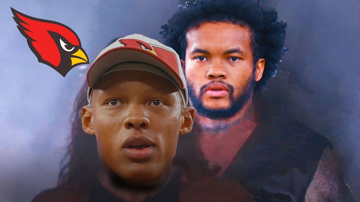 Cardinals' QB Kyler Murray staring at Joshua Dobbs