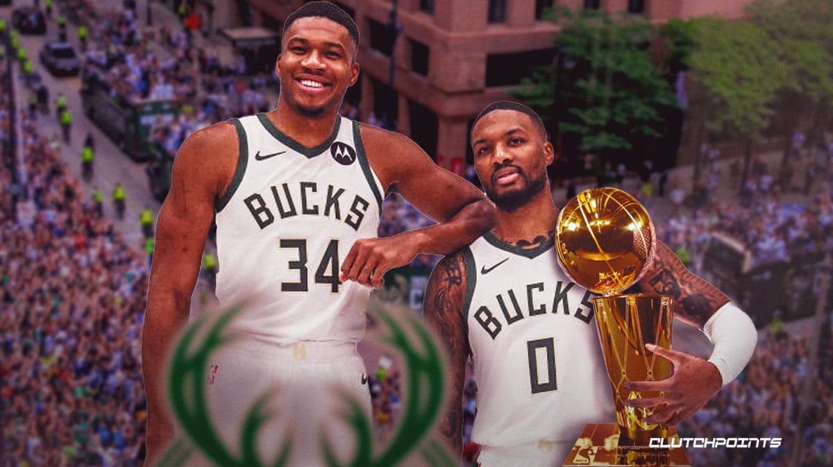 Bucks, Damian Lillard, Giannis Antetokounmpo, Khris Middleton, Brook Lopez