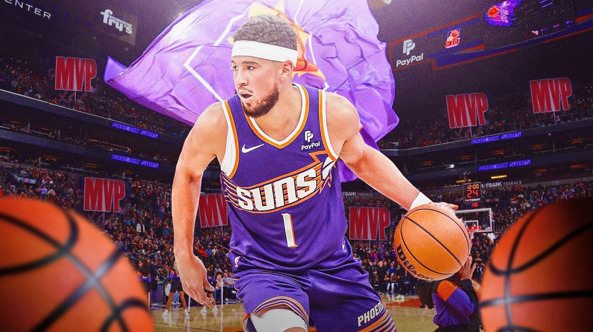Suns' Devin Booker with MVP signs