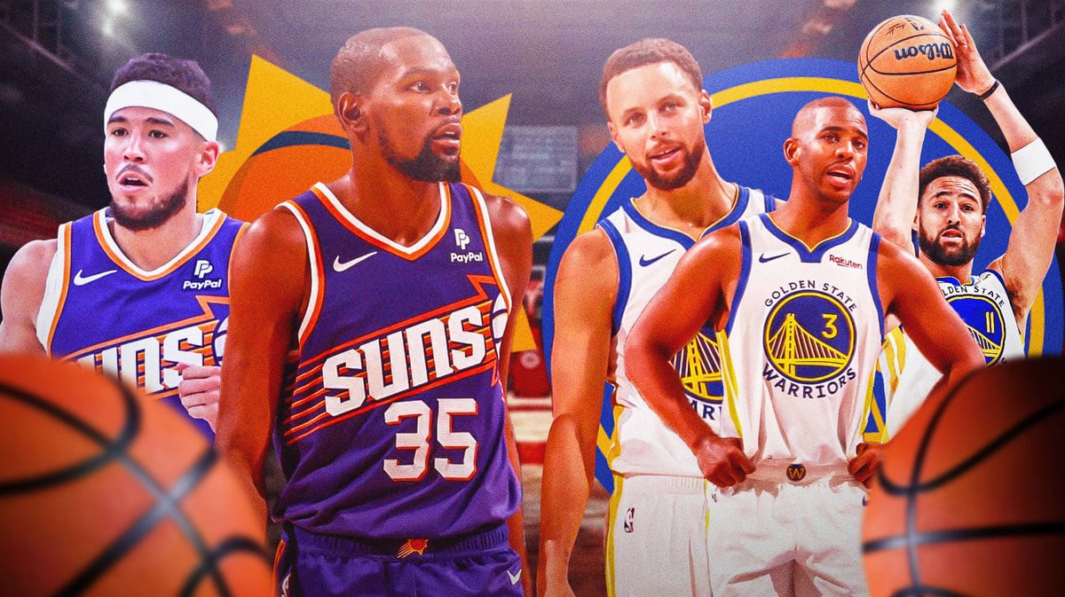 Suns' Devin Booker and Kevin Durant vs. Warriors' Stephen Curry, Chris Paul and Klay Thompson