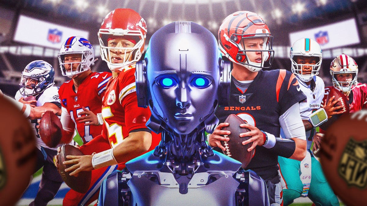 Patrick Mahomes, Joe Burrow, Josh Allen, Jalen Hurts, Tua Tagovailoa, Brock Purdy, AI Super Bowl pick