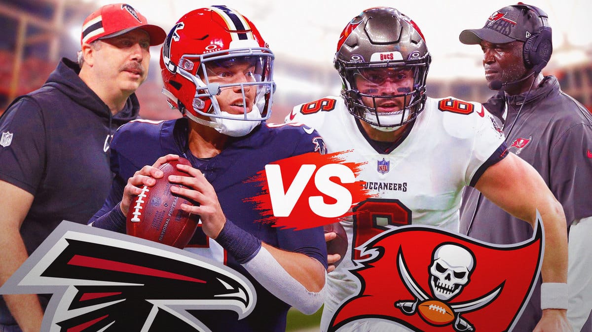 Falcons Arthur Smith, Desmond Ridder versus Buccaneers Baker Mayfield and Todd Bowles