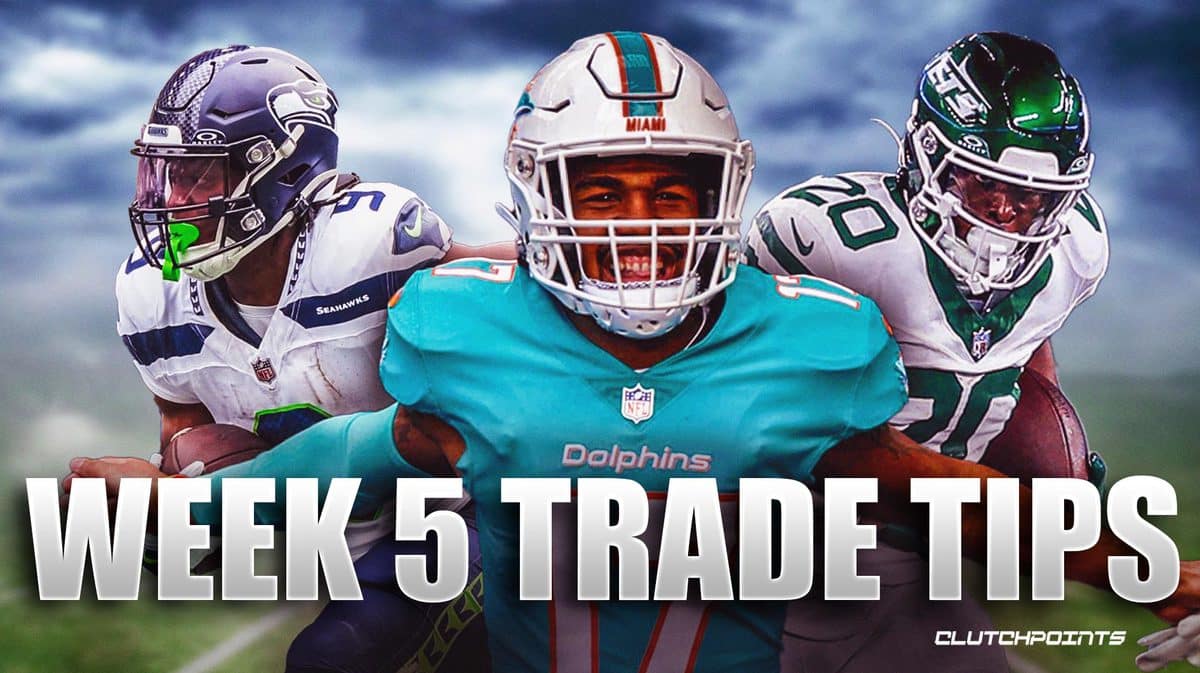 Fantasy Football Week 5 trade buy low sell high Jaylen Waddle Kenneth Walker Breece Hall