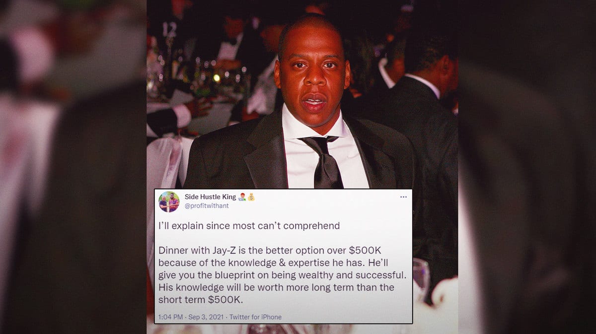500k or dinner with Jay-z, Jay-Z