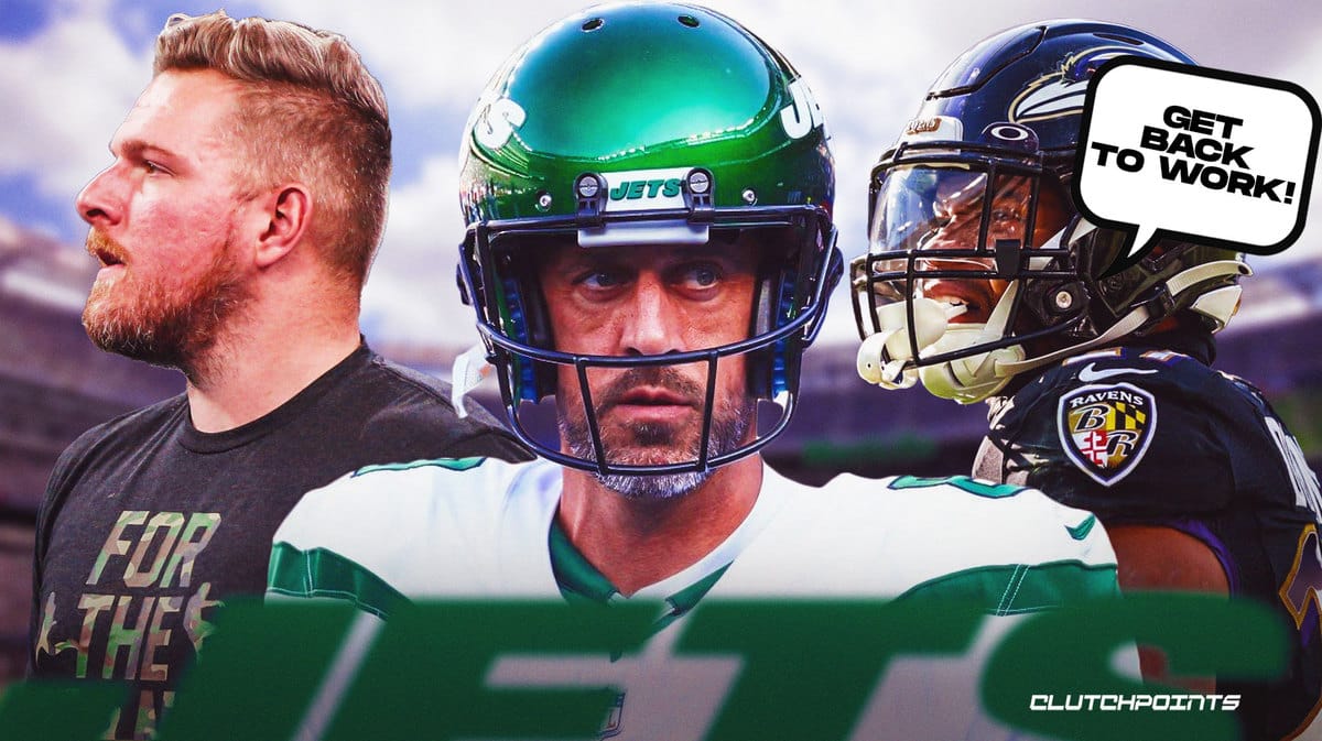 Jets, Ravens, Pat McAfee, Aaron Rodgers, JK Dobbins
