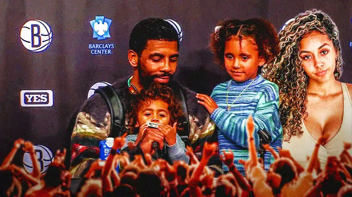 Kyrie Irving and Marlene Wilkerson with their two children.