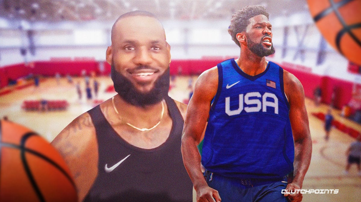 lebron james joel embiid team usa
