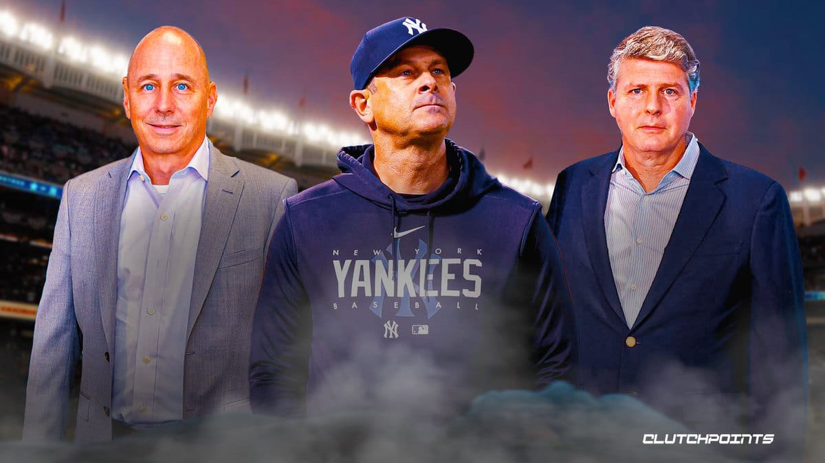 Brian Cashman, Aaron Boone, Hal Steinbrenner, Yankees