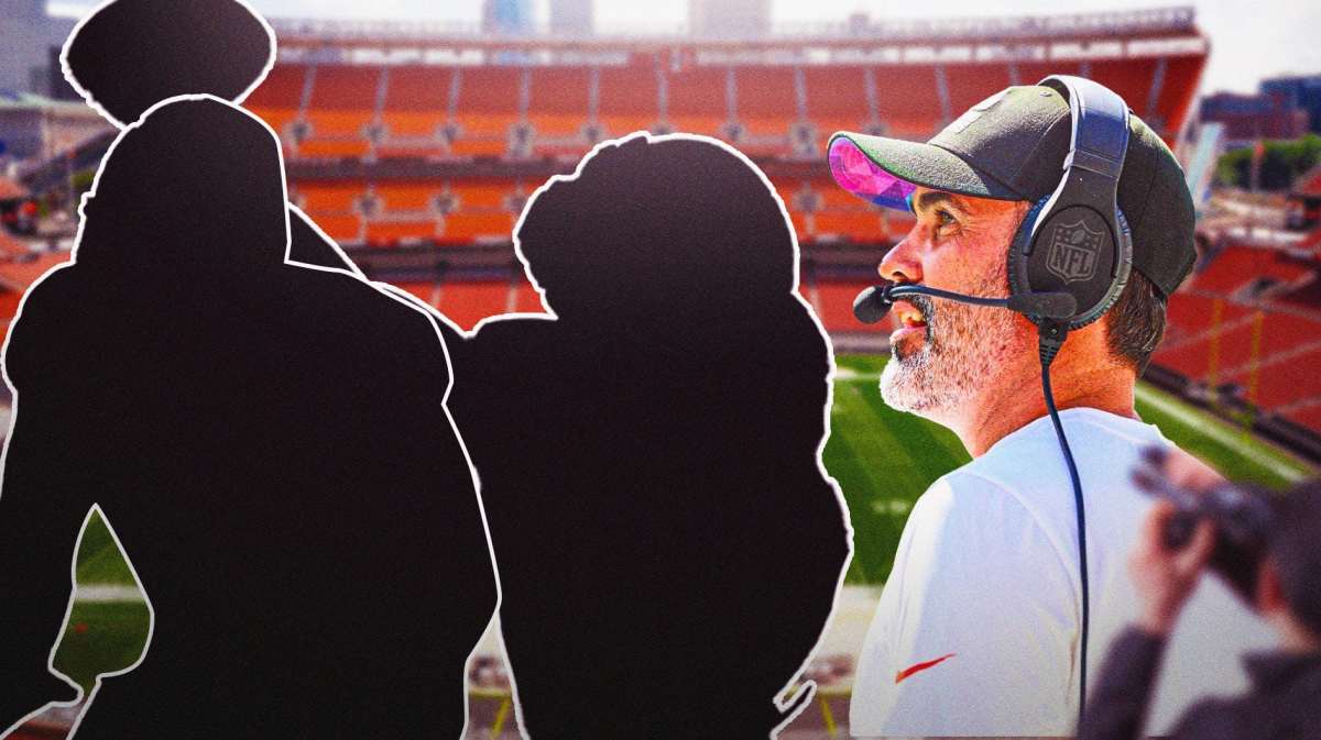 Browns GM Andrew Berry and coach Kevin Stefanski (pictured) are looking to both buy and sell at the 2023 NFL trade deadline.