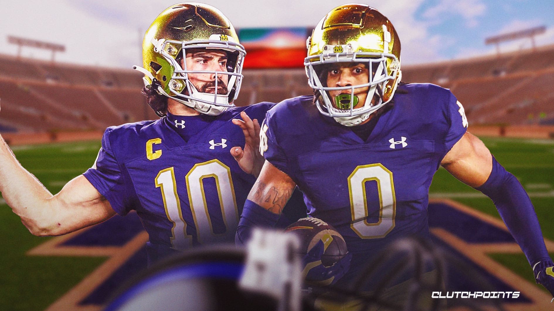 Notre Dame football, USC football, Fighting Irish, Sam Hartman, Xavier Watts