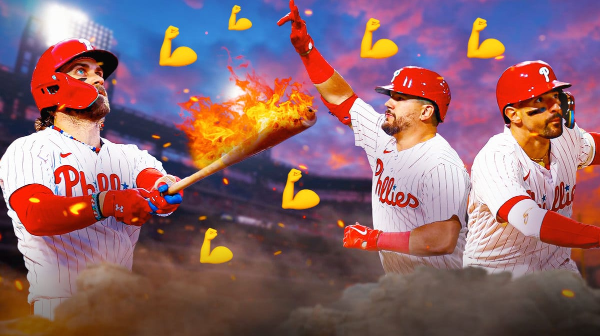 Bryce Harper, Kyle Schwarber, Nick Castellanos, Phillies